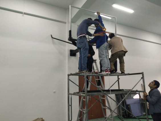 普樂斯等離子清洗機(jī)籃球架安裝