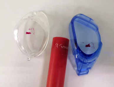 泳鏡在等離子表面處理前，達因值低于36達因-普樂斯等離子清洗機