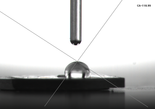 【普樂(lè)斯】小微型磁鋼片等離子清洗機(jī)處理前水滴角